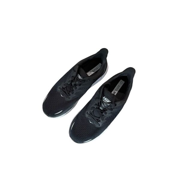 Hoka One One Clifton 8 Mens Black White Lace Up Running Shoes Sneakers Size 10 main image 4